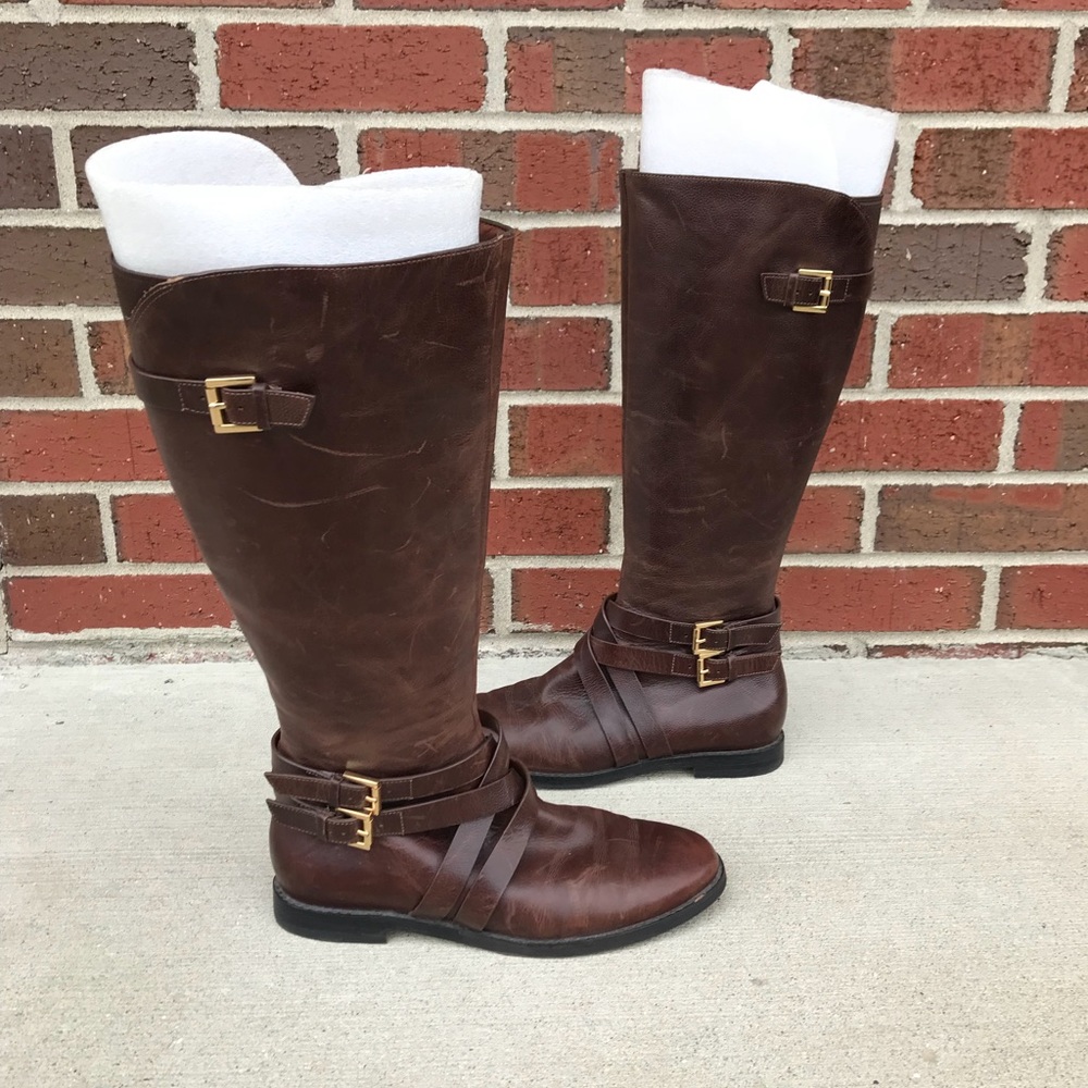 Cole Haan D38583 Brown Leather Boots 6.5 B